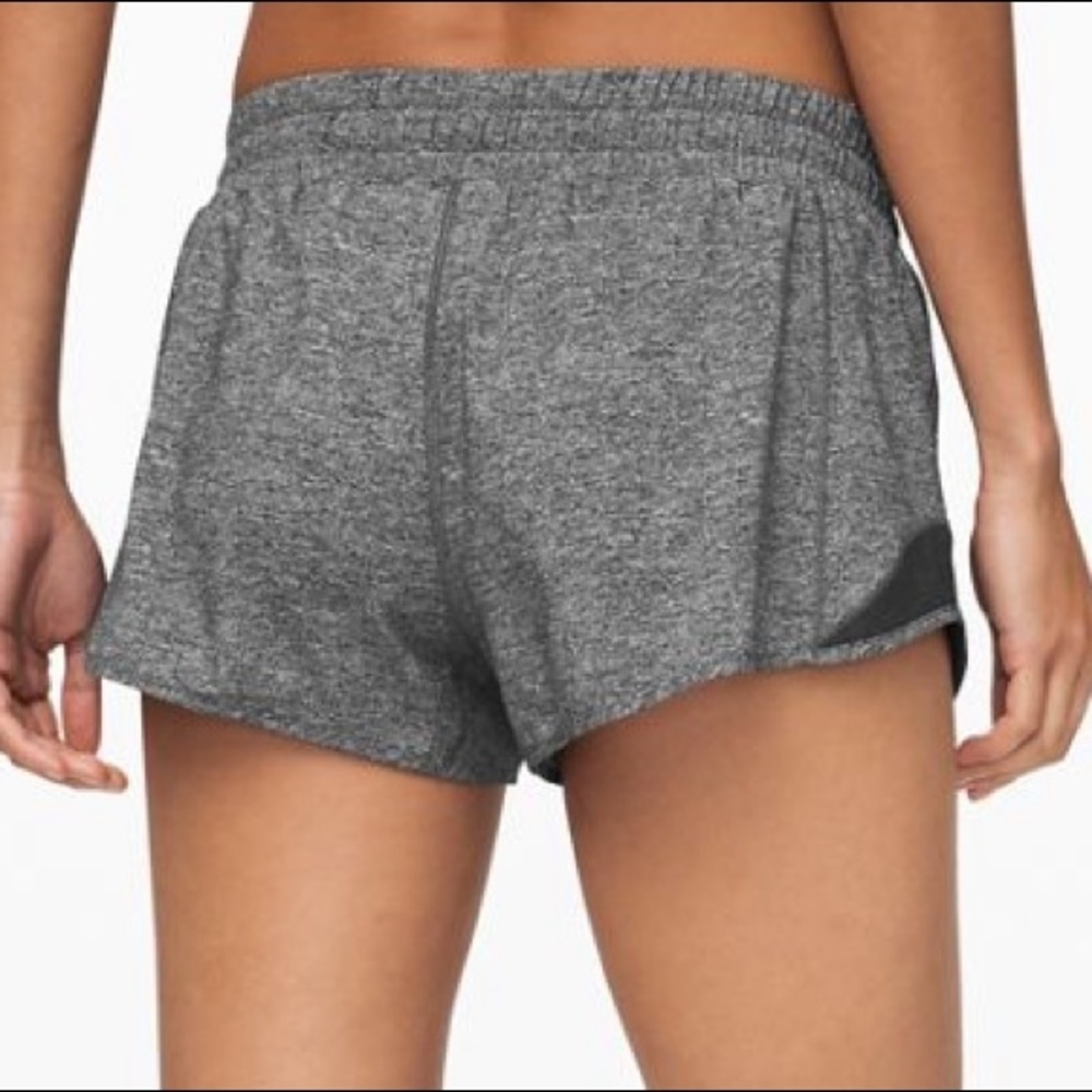 gray lululemon hotty hot shorts